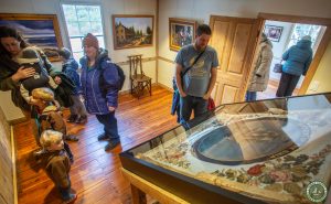 Political tapestry on second floor