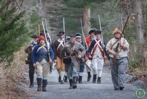 Patriots stroll old Halfway road