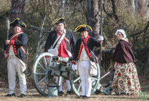 Mary Jane Bavais with West Jersey Artillery