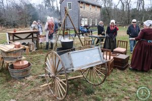 Tavern display tends fire