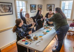 2025 Sarah Stokes demonstrates crafts