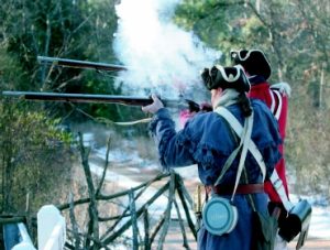 Pete and Bill fire from bridge