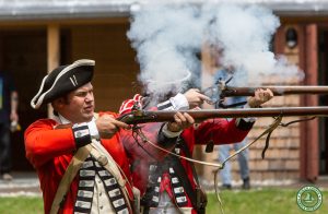 two members of NJ volunteers fire weapons