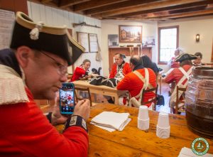 Bar room with members of NJ fife and Drum