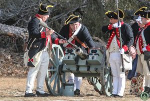 West Jersey Artillery loads barrel