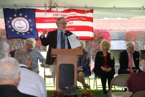 2021 Tim Hart speaks under tent