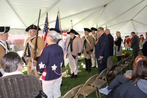 2021 NJSSAR color guard under tent
