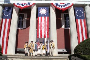 2021 NJSSAR Color Guard in front of Courthouse