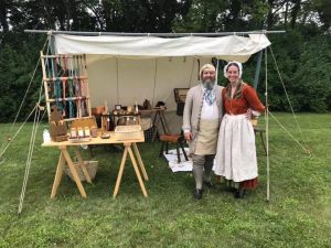 Carpenter and women spinner