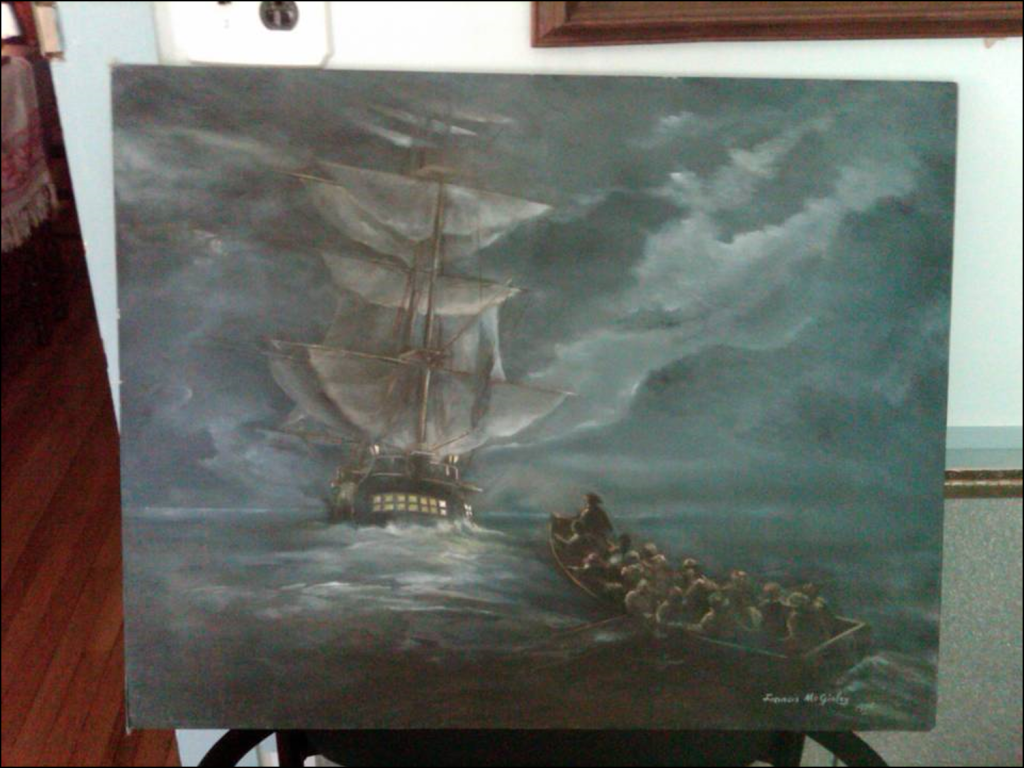 McGinely whate boat painting