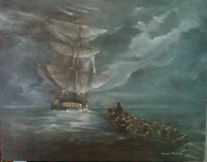 McGinely whate boat painting
