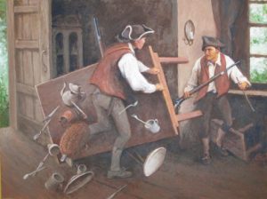 Death of Bacon at Rose's Tavern by Louis Glanzman