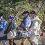 photo of reenactment - marching