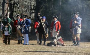 Line of Patriots - one casualty