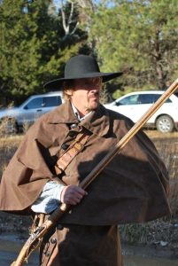 Dick Chinery with weapon