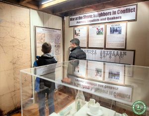 cedar bridge inside looking at maps