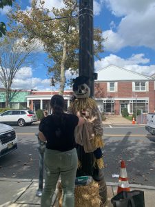 2025 lex Smith completing Joshua Huddy scare crow by library