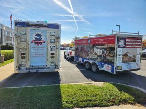 Compare Monmouth county and Ocean County 250 vehicles