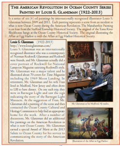 interpretative panel of Louis S. Glanzman 1922-2013