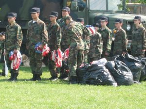 2006 Cadets flag retirement