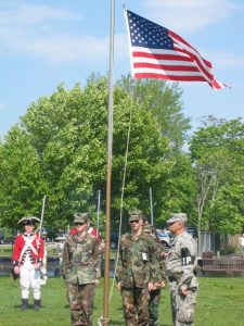 2006 Flag flying over ceremony