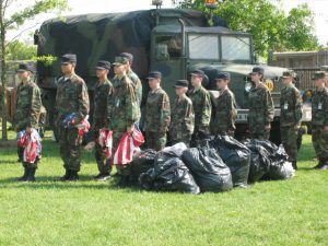 2006 Cadets prepare to work for flag retirement ceremony