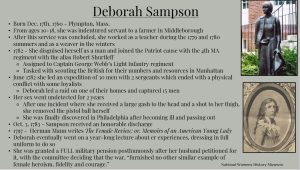 Deborah Sampson
