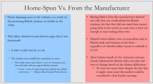 Home Spun vs. from the Manufacturer