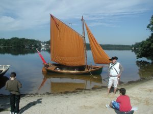 Replica privateer sail boat at Manahawkin Lake