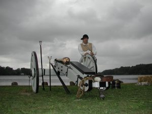 Cannon on lake