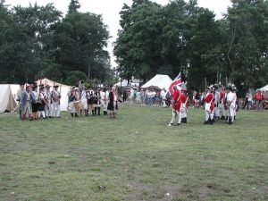 Combatants confrontation