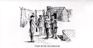 Toms River Blockhouse standing Patriots