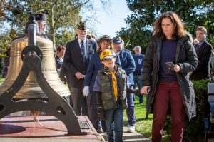 Toms River High School South victory bell wrong during memorial to World War I