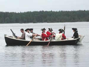 whale boat rowed on Lake Manahawkin