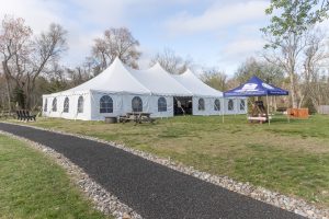 Tent, bell, blockhouse and games on April 18, 2026