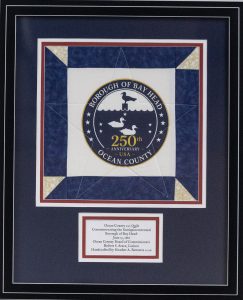 2026 Borough of Bay Head Framed Quilt Square