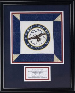 Township of Eagleswood Framed Quilt Square