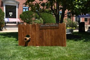 07.04.2026 model blockhouse on courthouse lawn