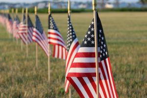 07.02.2026 line of American flags at drone show