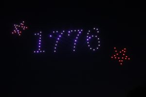 07.02.2026 drone show 1776 with 2 stars