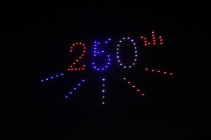 07.02.2026 drone show 250th display
