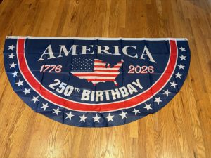 America 250 bunting fan