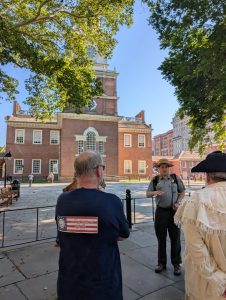 07.03.2026 Rob G and Tim Hart behind Independence Hall