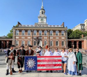 ocean county in front of Independence Hall July 3