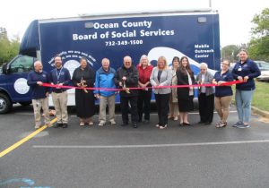 ribbon cutting ceremony of new mobile outreach unit