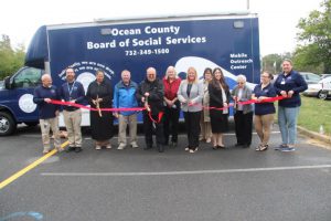 ribbon cutting ceremony of new mobile outreach unit