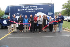 ribbon cutting ceremony of new mobile outreach unit