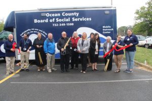 ribbon cutting ceremony of new mobile outreach unit