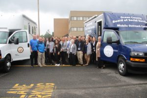 ribbon cutting ceremony of new mobile outreach unit