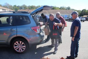 food drive with the Military Support Alliance Food Warriors Program